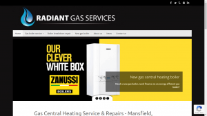 Radiant Gas Services website